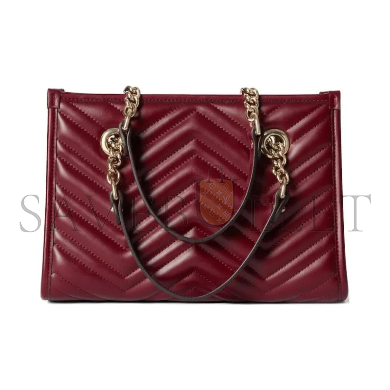 G*u*i gg marmont leather tote bag 779727 (26.5*18.5*12.5cm)